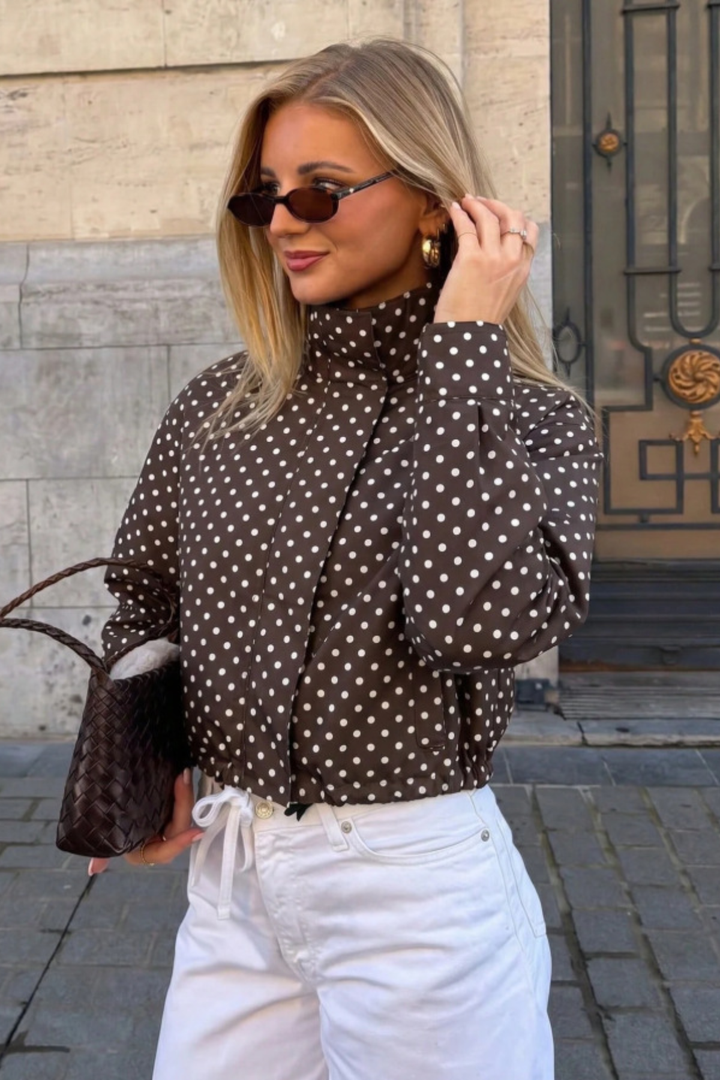 Cecilia | giacca leggera a pois