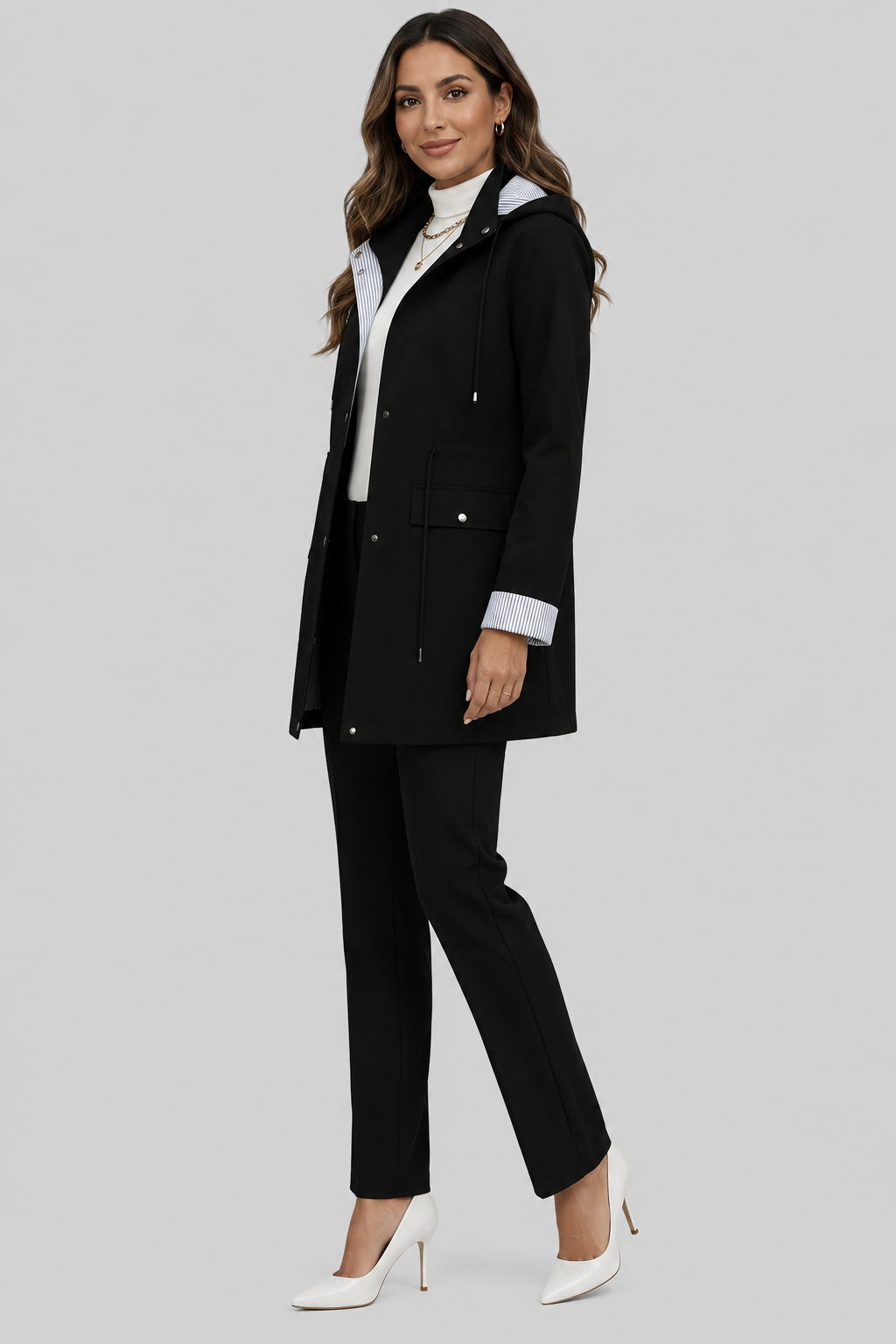 Virginia | parka midi con cappuccio