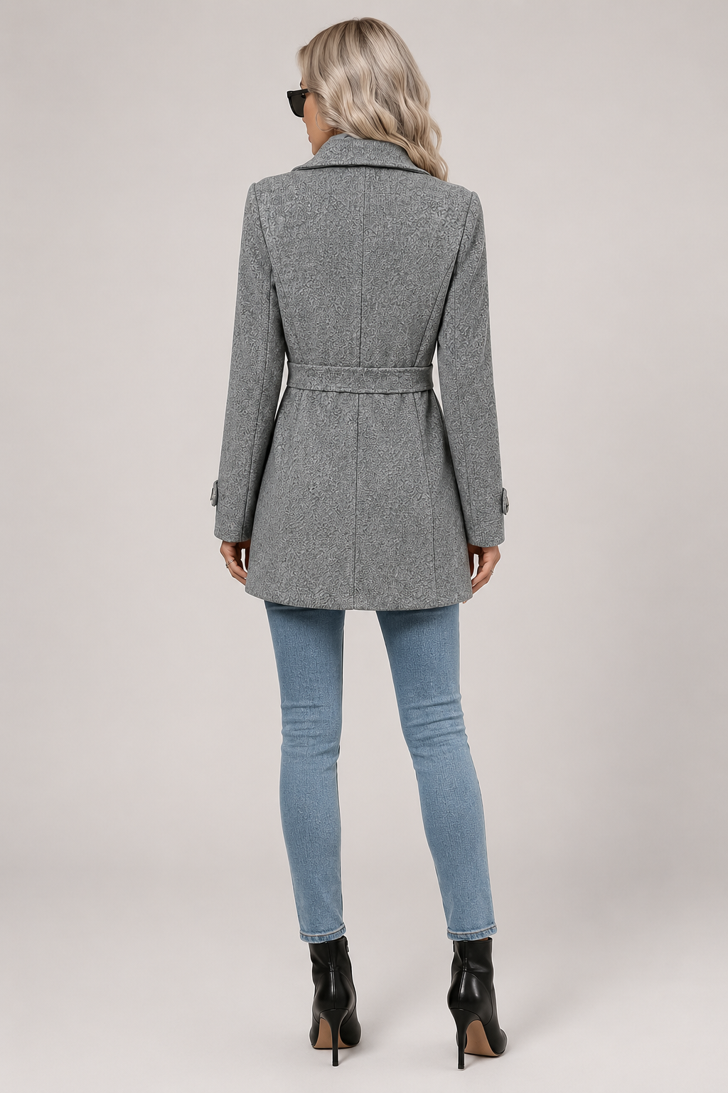 Costanza | cappotto midi con cintura