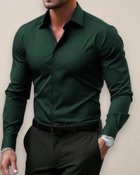 Zeno | camicia stretch colletto strutturato
