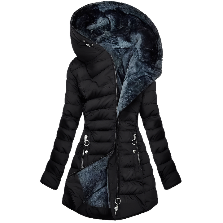 Piumino donna con cappuccio foderato – Gioia