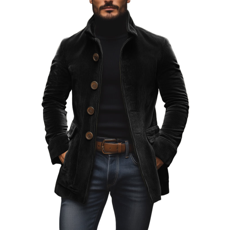 Pietro – cappotto uomo corto in velluto a coste