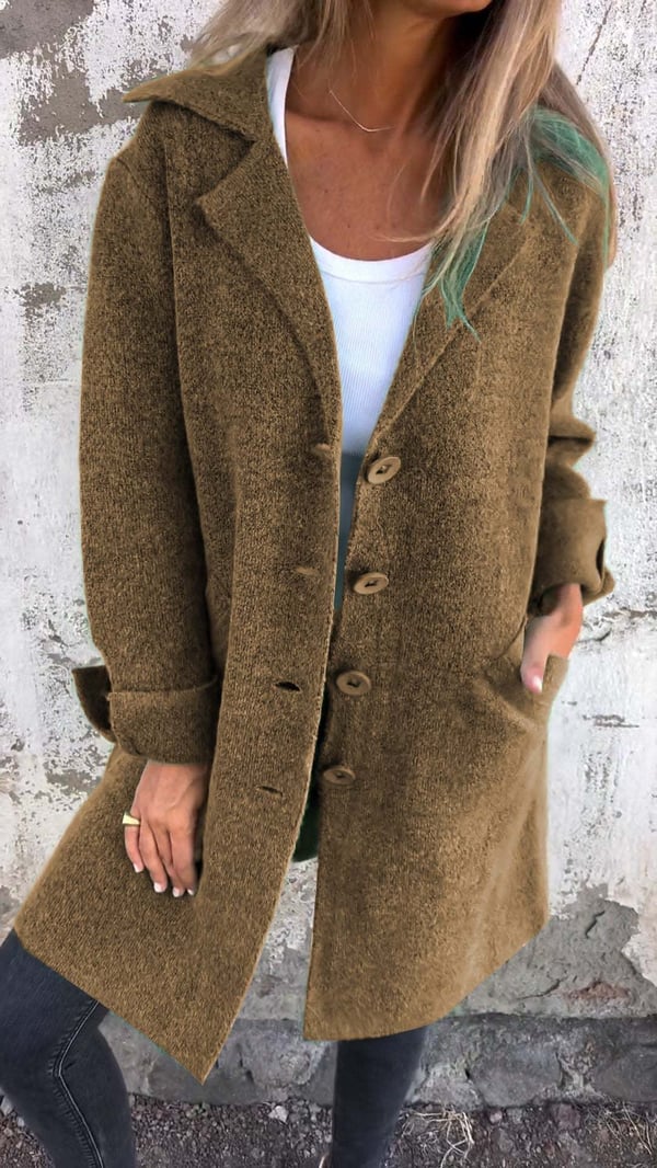 Ada | cappotto lungo monopetto