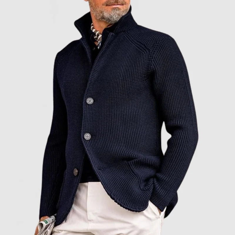 Dante – cardigan uomo in maglia fine con bottoni