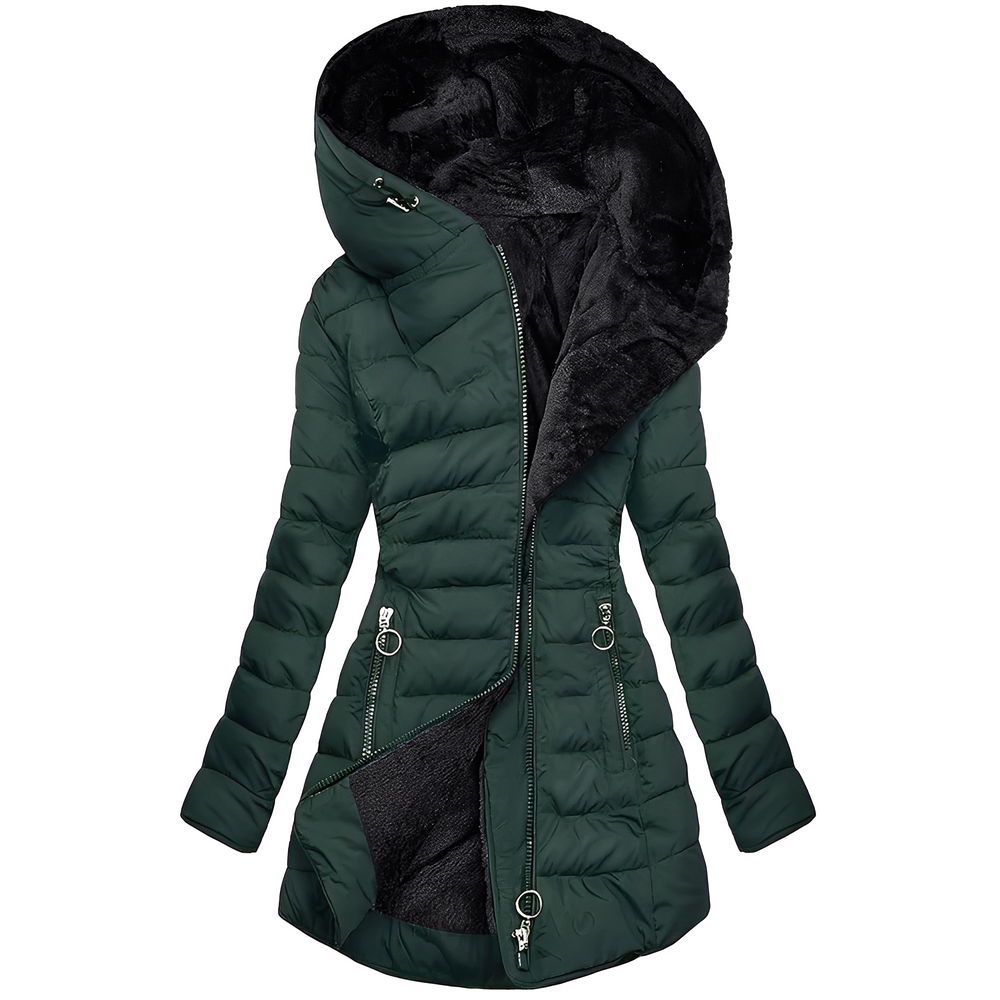 Piumino donna con cappuccio foderato – Gioia