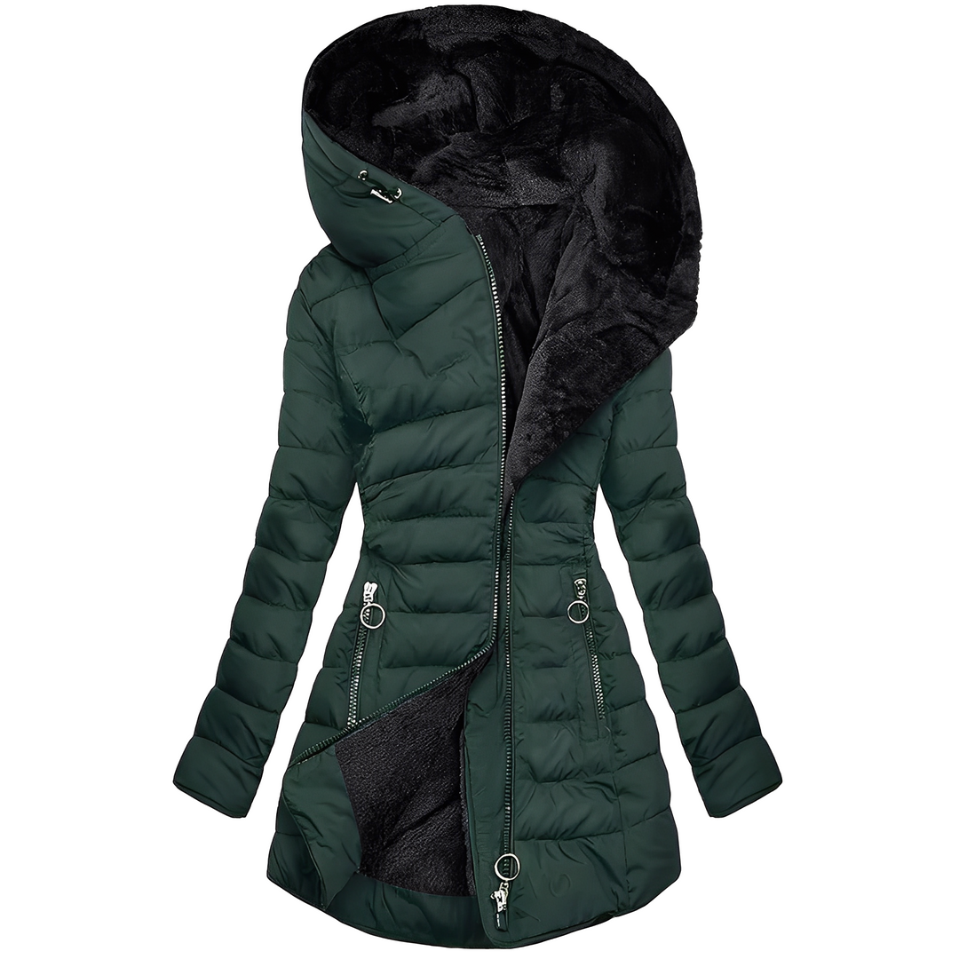 Piumino donna con cappuccio foderato – Gioia