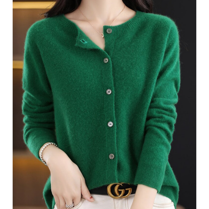 Livia – cardigan donna in lana merino e cashmere