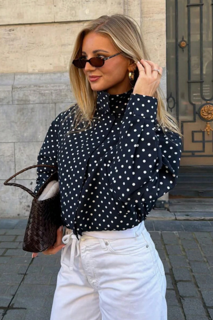 Cecilia | giacca leggera a pois