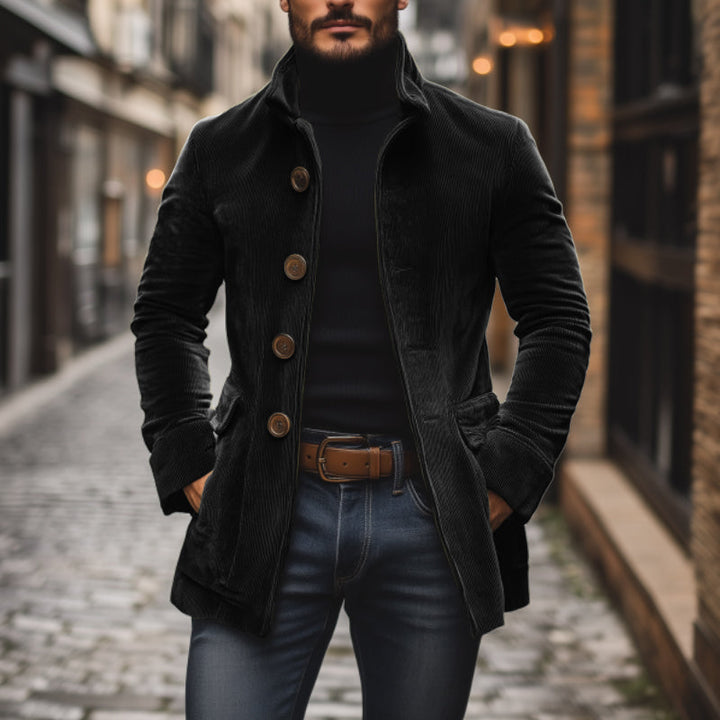 Pietro – cappotto uomo corto in velluto a coste