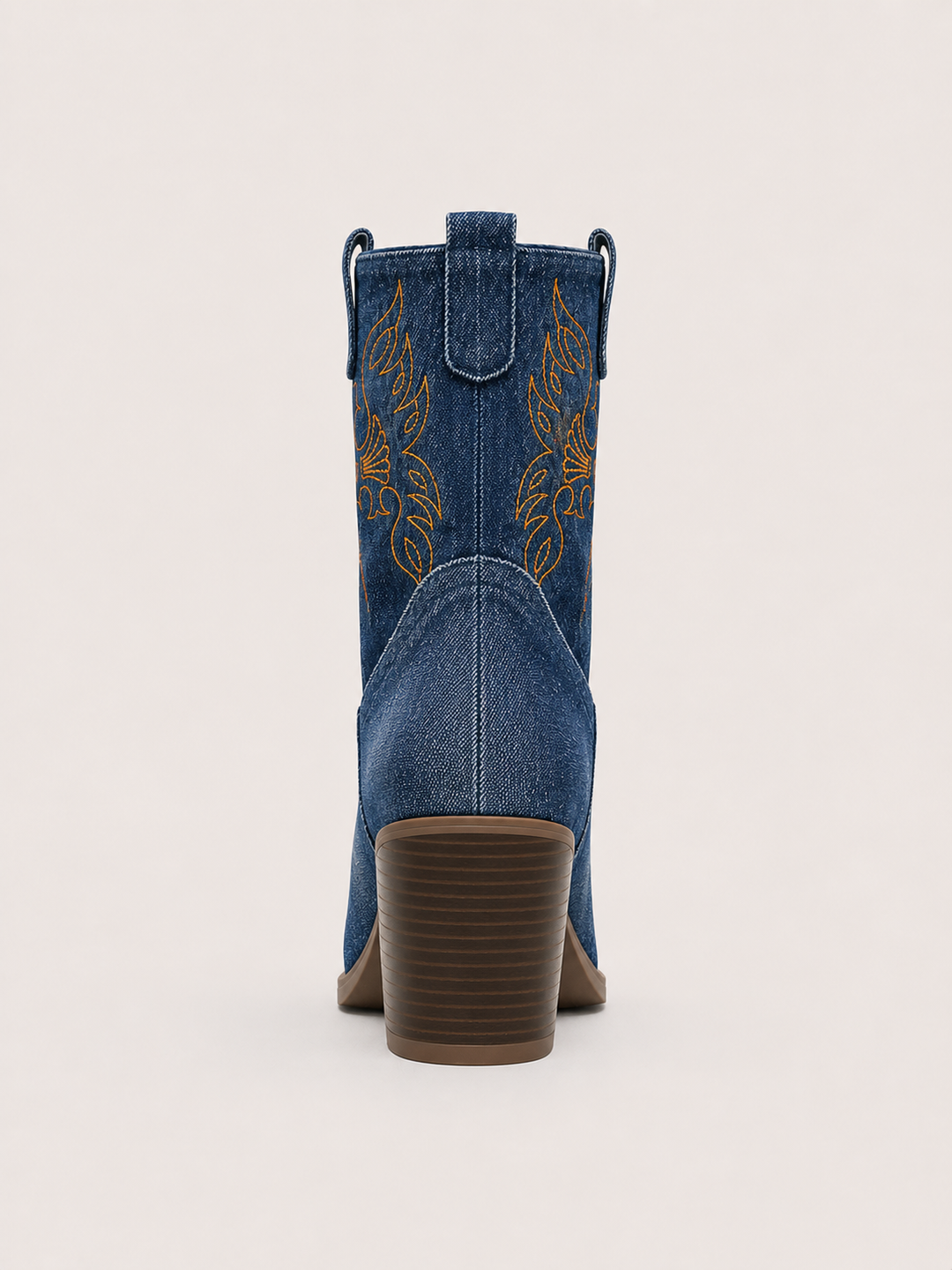 Tina | stivaletti texani in denim ricamati
