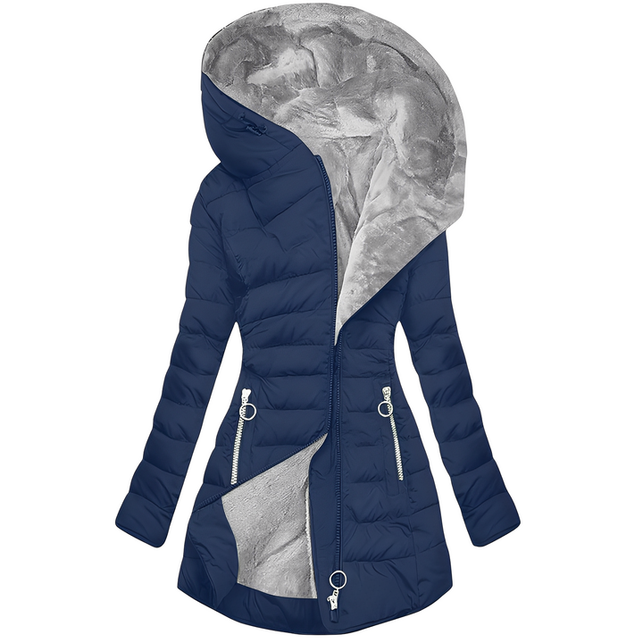 Piumino donna con cappuccio foderato – Gioia