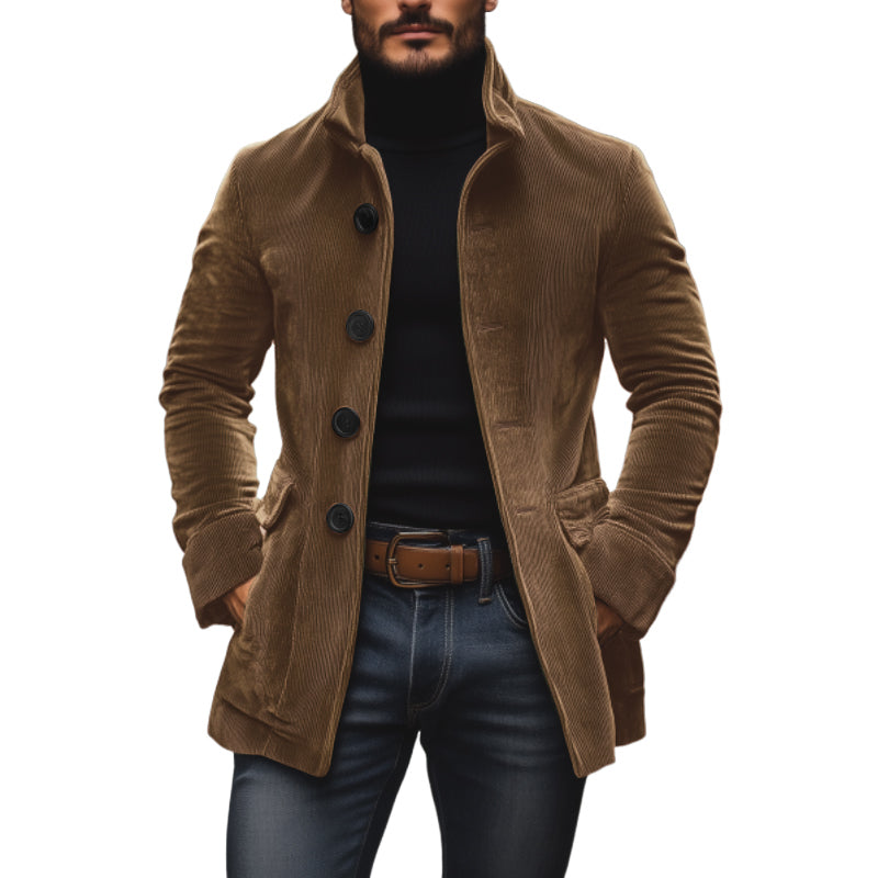 Pietro – cappotto uomo corto in velluto a coste