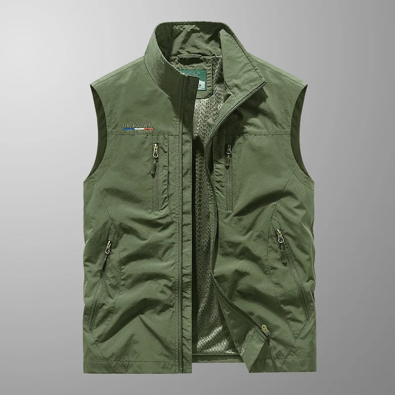 Mattia – gilet cargo uomo leggero e traspirante