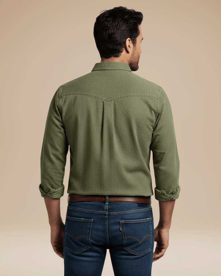 Ugo | camicia in cotone spazzolato