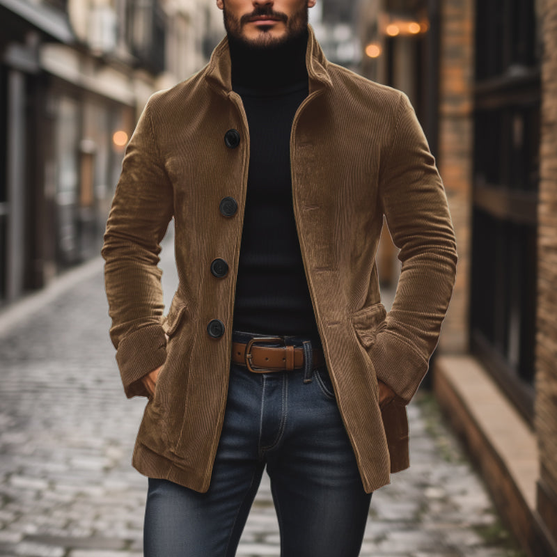 Ivo | cappotto corto in velluto a coste