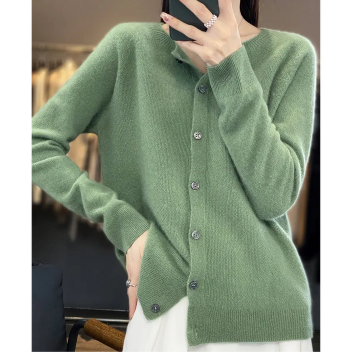 Livia – cardigan donna in lana merino e cashmere