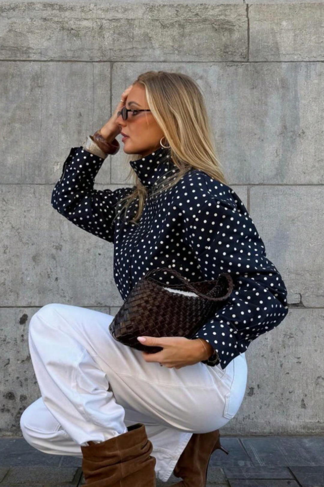 Cecilia | giacca leggera a pois