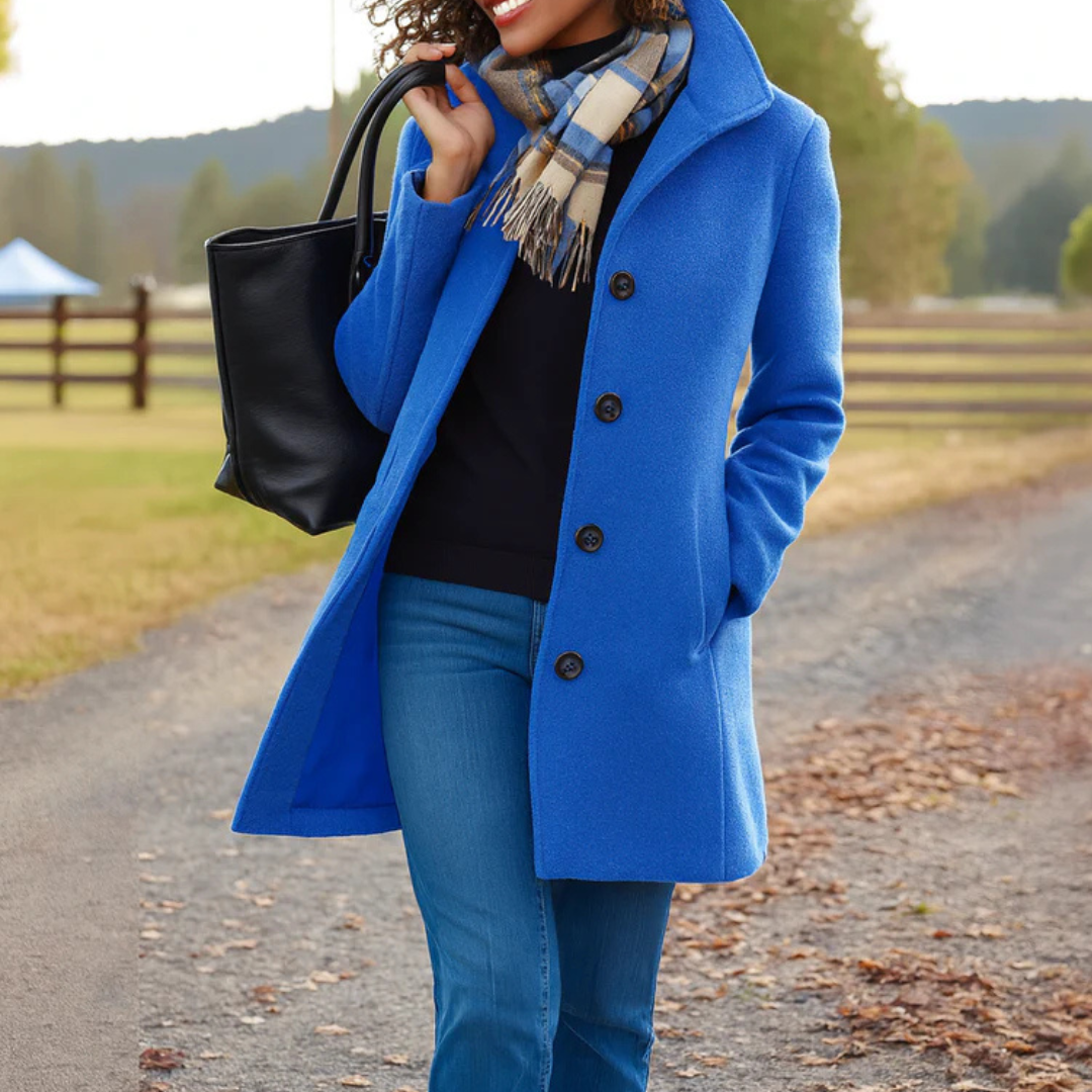 Dafne – cappotto donna elegante con bottoni