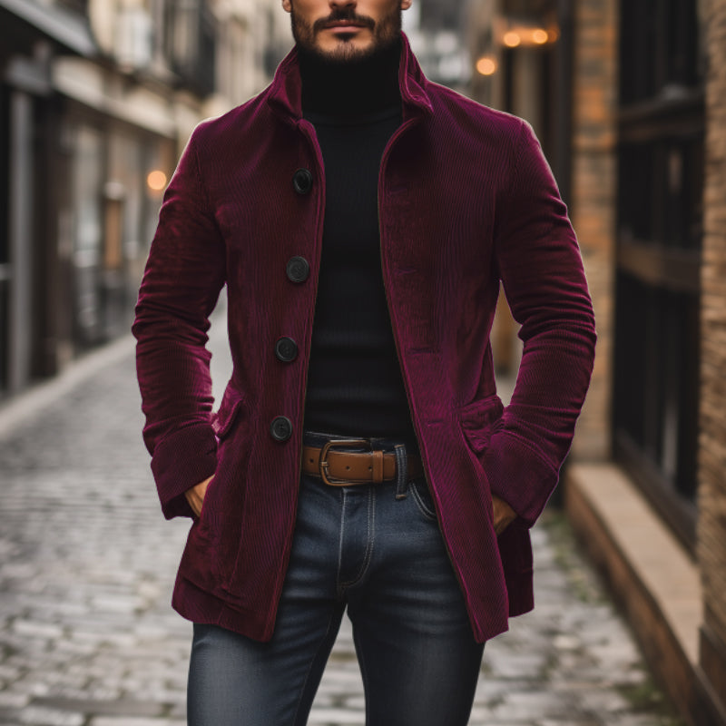 Ivo | cappotto corto in velluto a coste