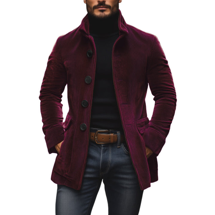 Pietro – cappotto uomo corto in velluto a coste