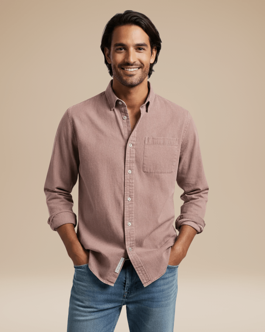 Ugo | camicia in cotone spazzolato