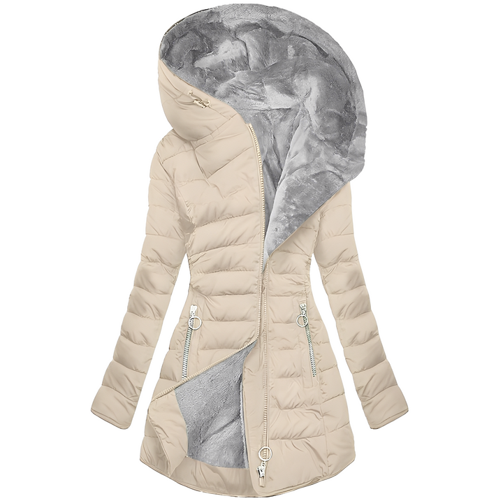 Piumino donna con cappuccio foderato – Gioia