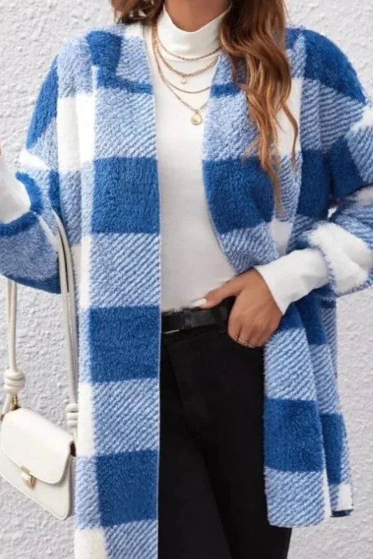 Alberte | felpa a quadri con cappuccio