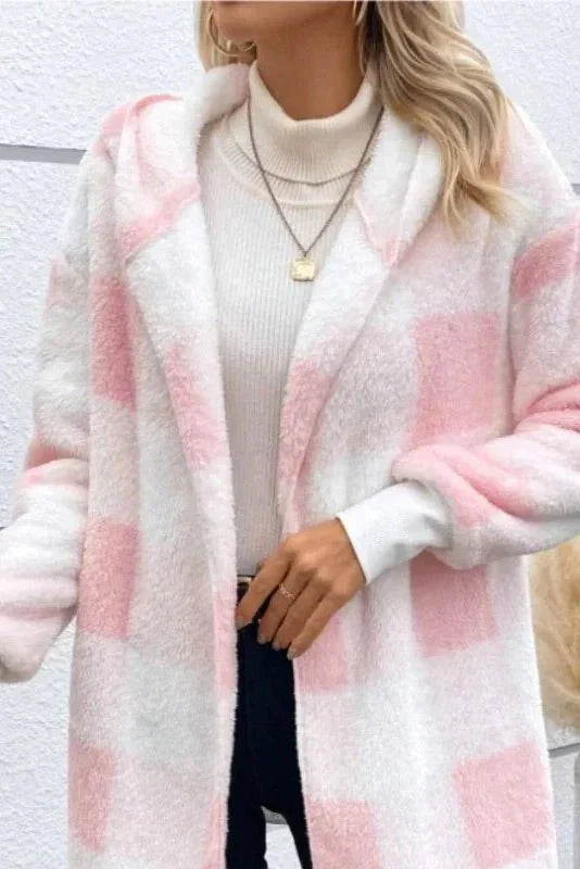 Alberte | felpa a quadri con cappuccio