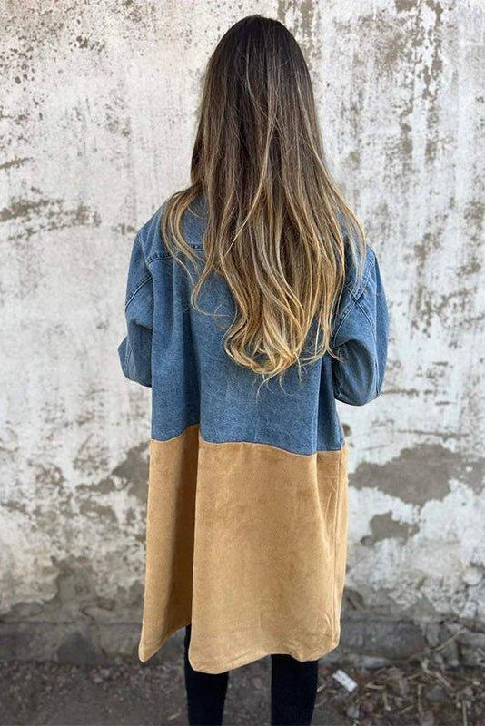 Alberte | giacca di denim bicolore