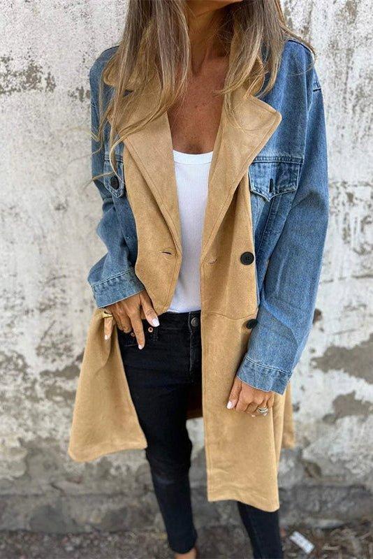 Alberte | giacca di denim bicolore