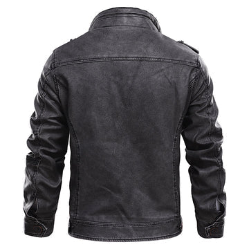 Gaetano – giacca pelle uomo con tasche multiple