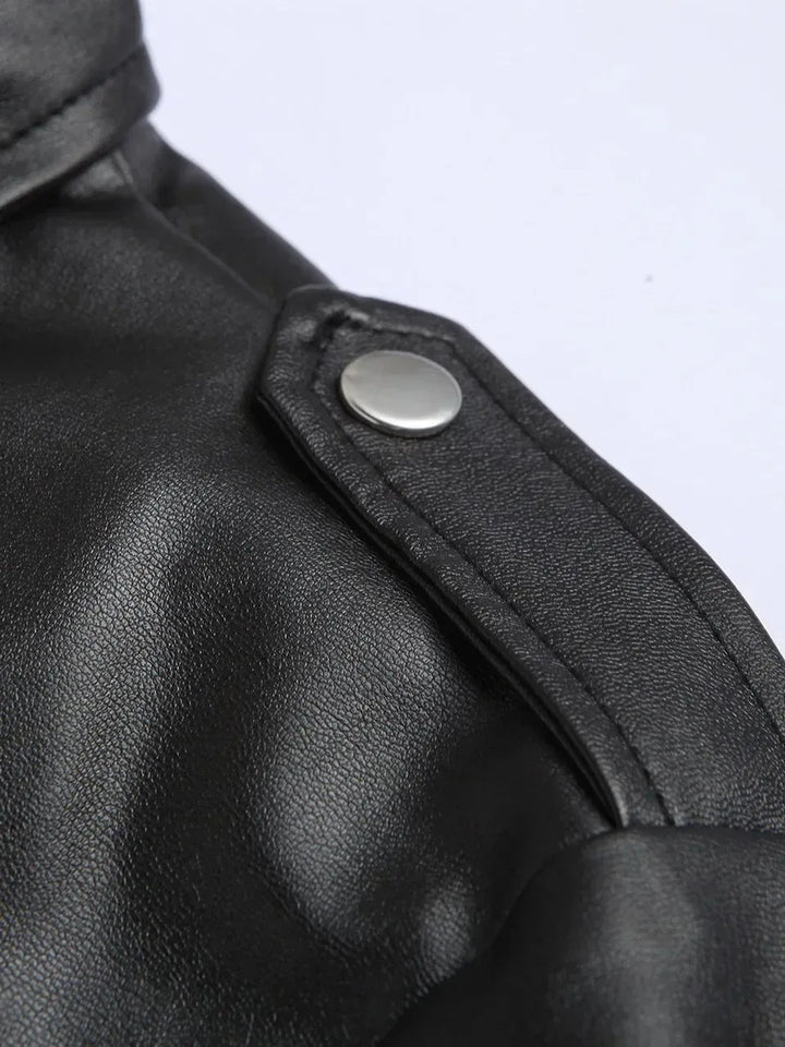 Austin | giacca in pelle biker classica