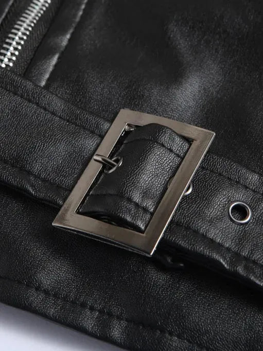 Austin | giacca in pelle biker classica