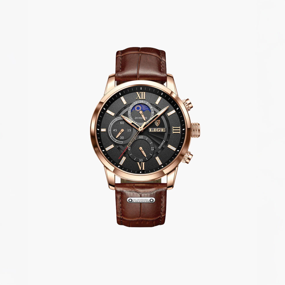 Belluno | orologio in pelle classico