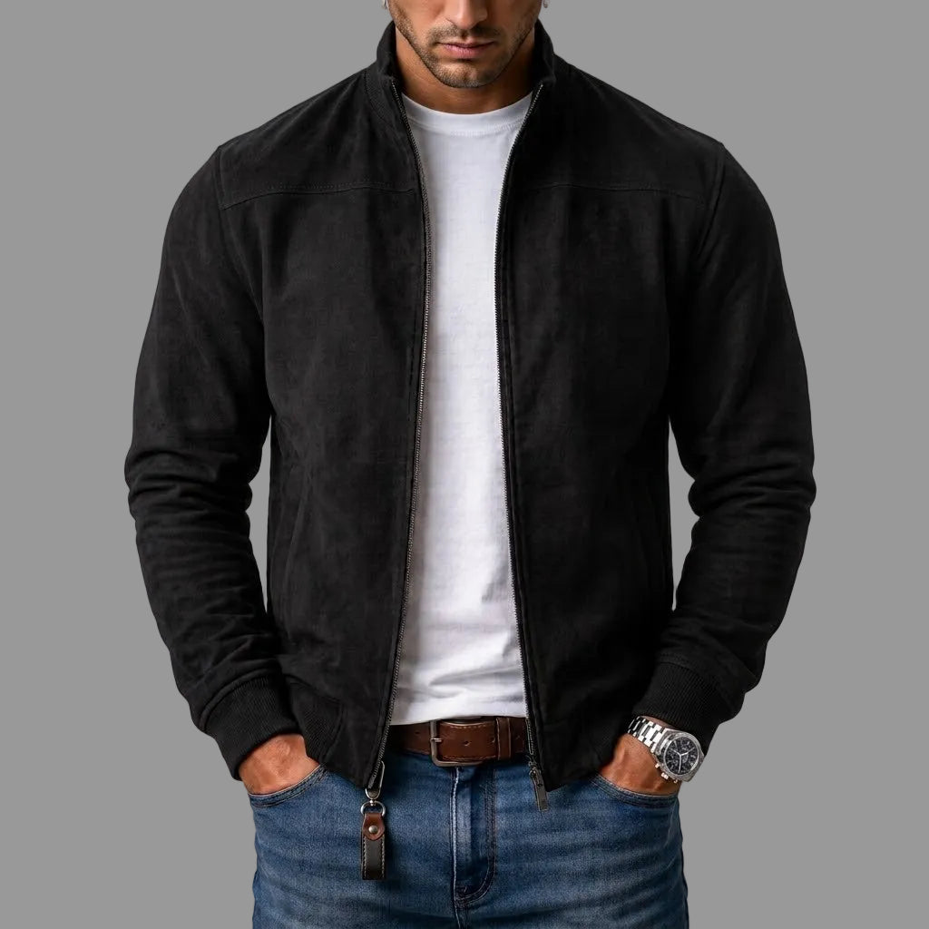 Marco | giacca bomber uomo scamosciata
