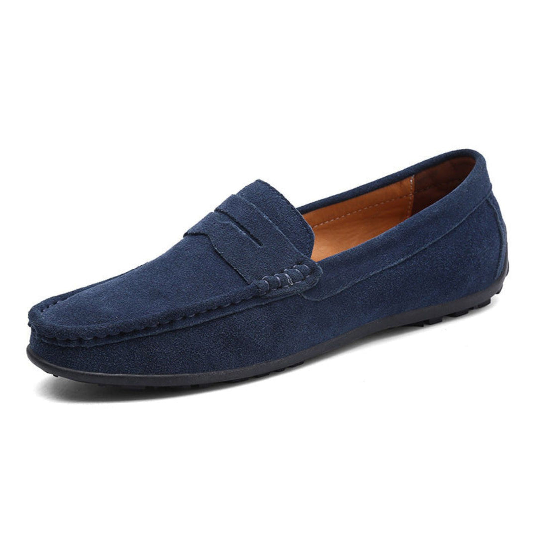 Mocassini in suede morbido