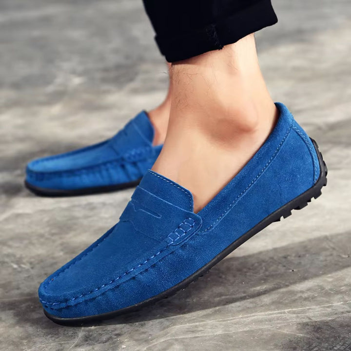 Mocassini in suede morbido