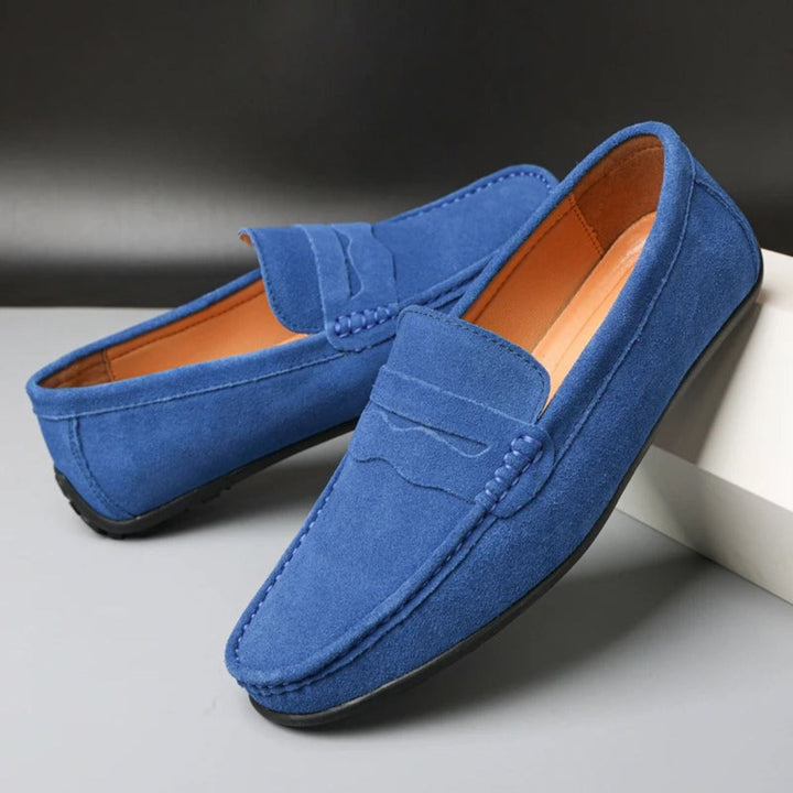 Mocassini in suede morbido
