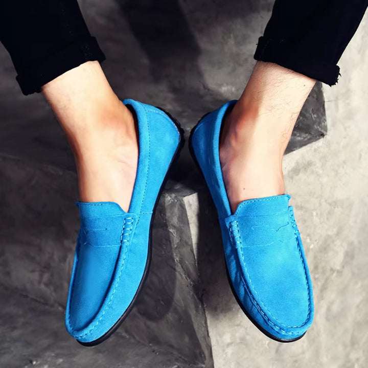 Mocassini in suede morbido