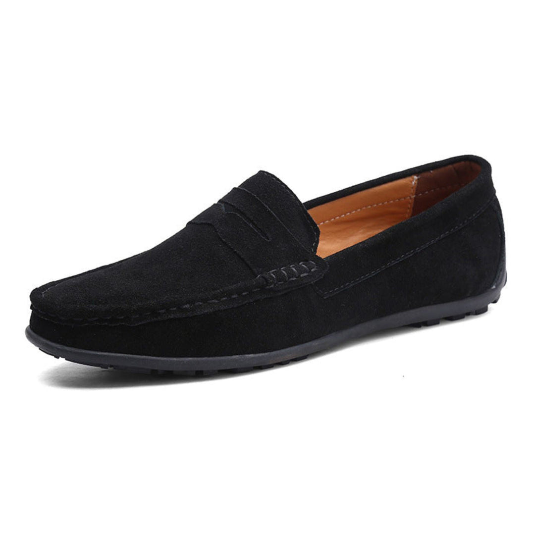 Mocassini in suede morbido