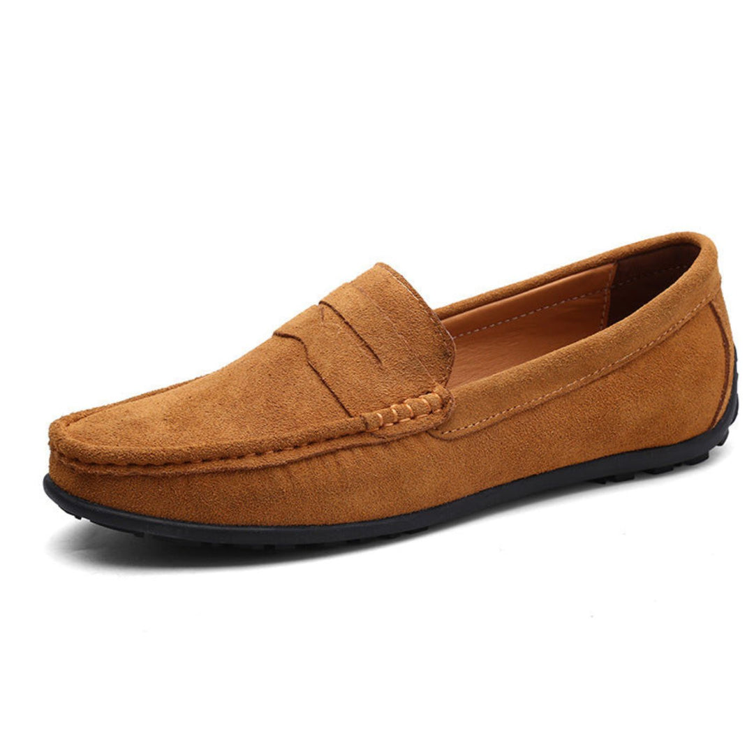 Mocassini in suede morbido