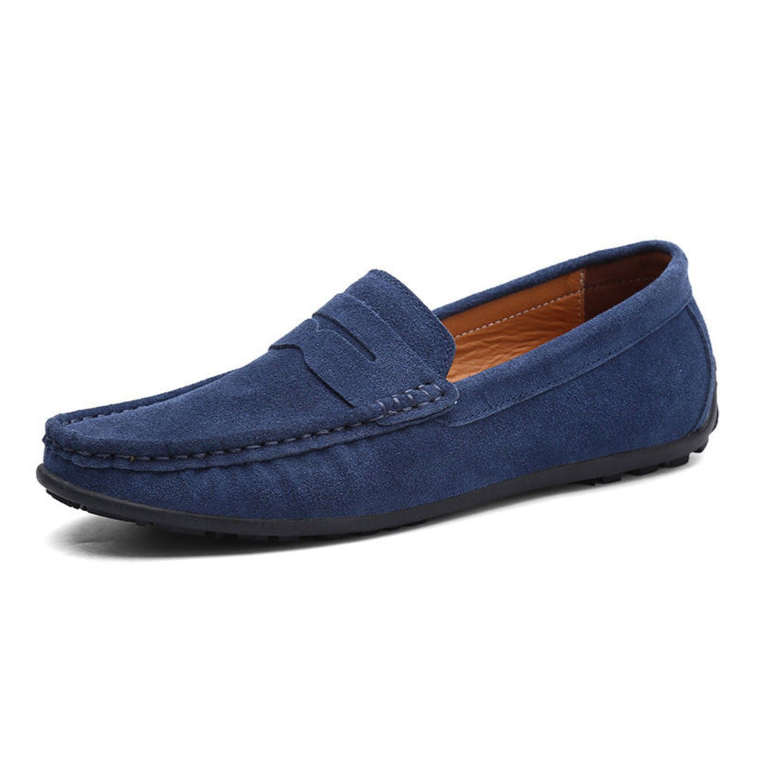 Mocassini in suede morbido