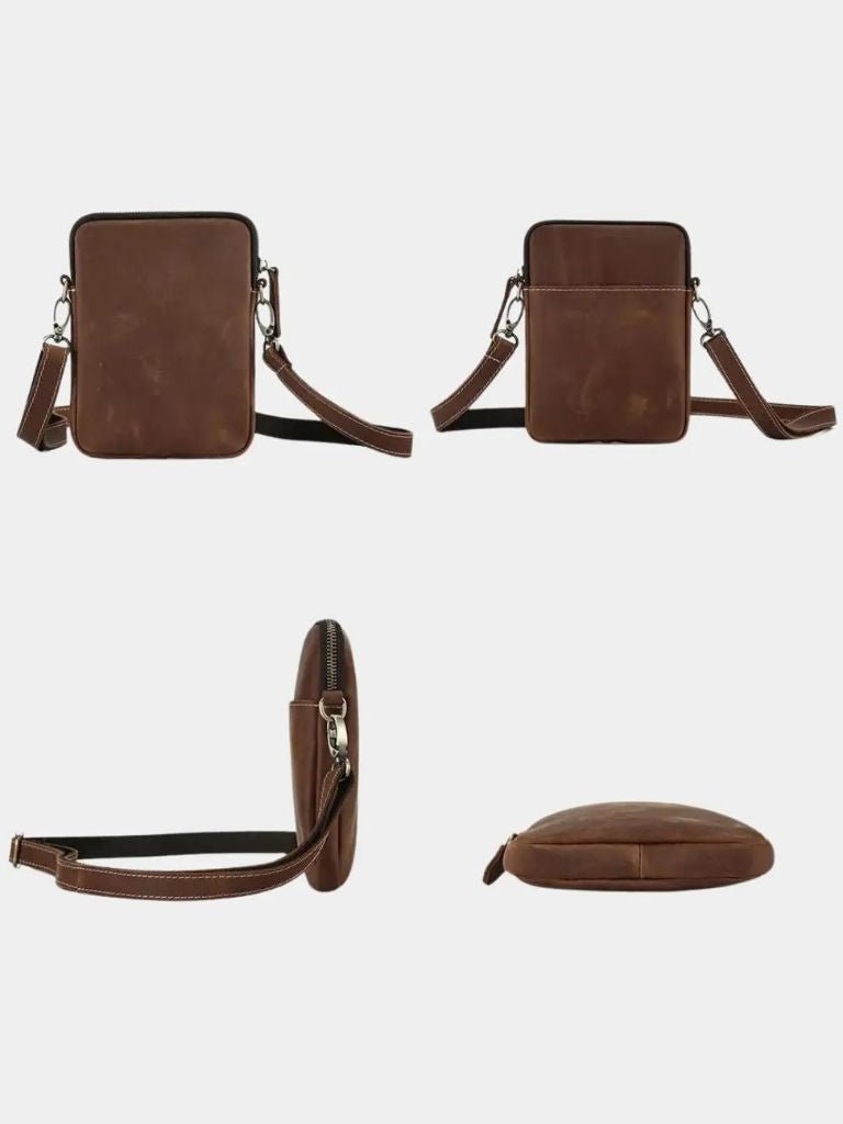 Carl | borsa a spalla minimalista in pelle