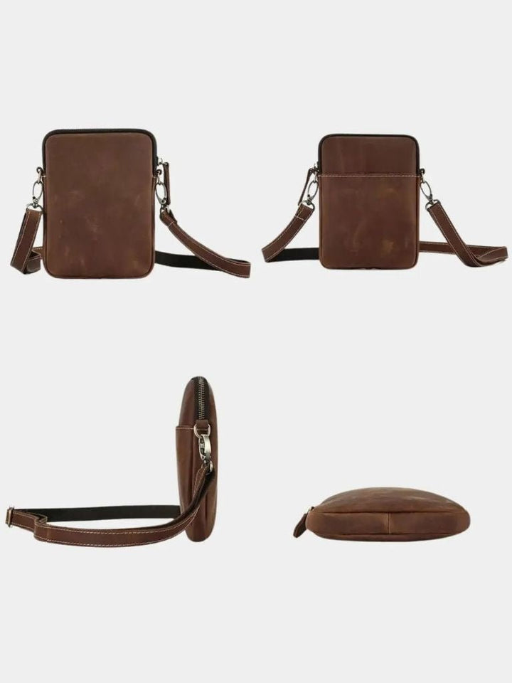 Carl | borsa a spalla minimalista in pelle