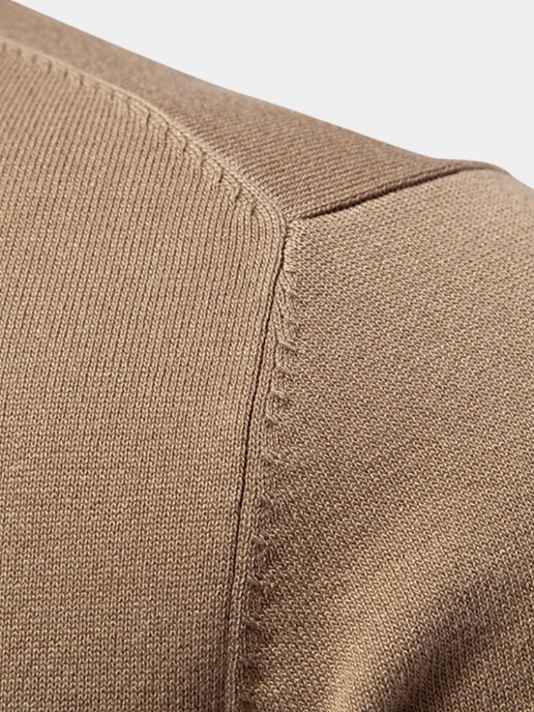 Casper | polo in velluto tanné