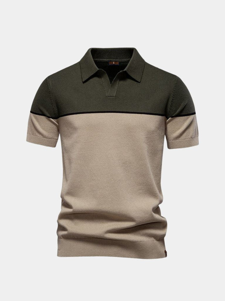 Casper | polo in velluto tanné
