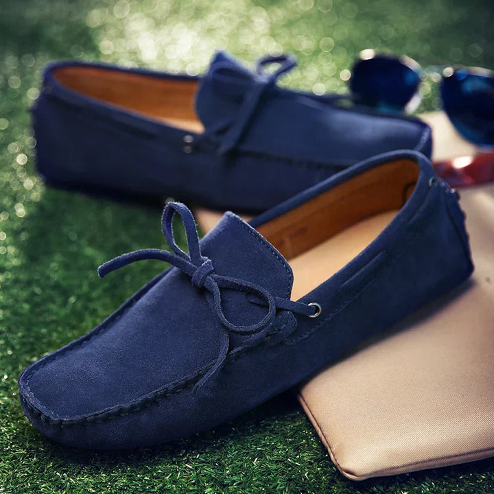 Mocassini estivi in suede casual