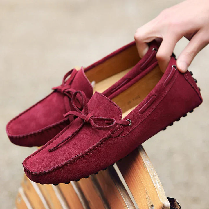 Mocassini estivi in suede casual