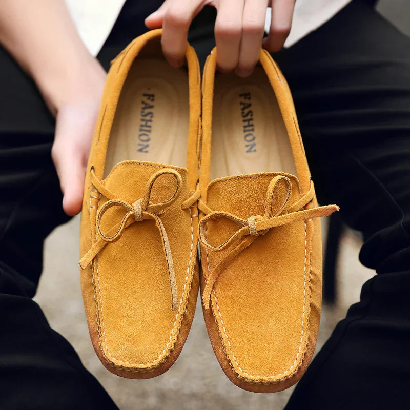 Mocassini estivi in suede casual