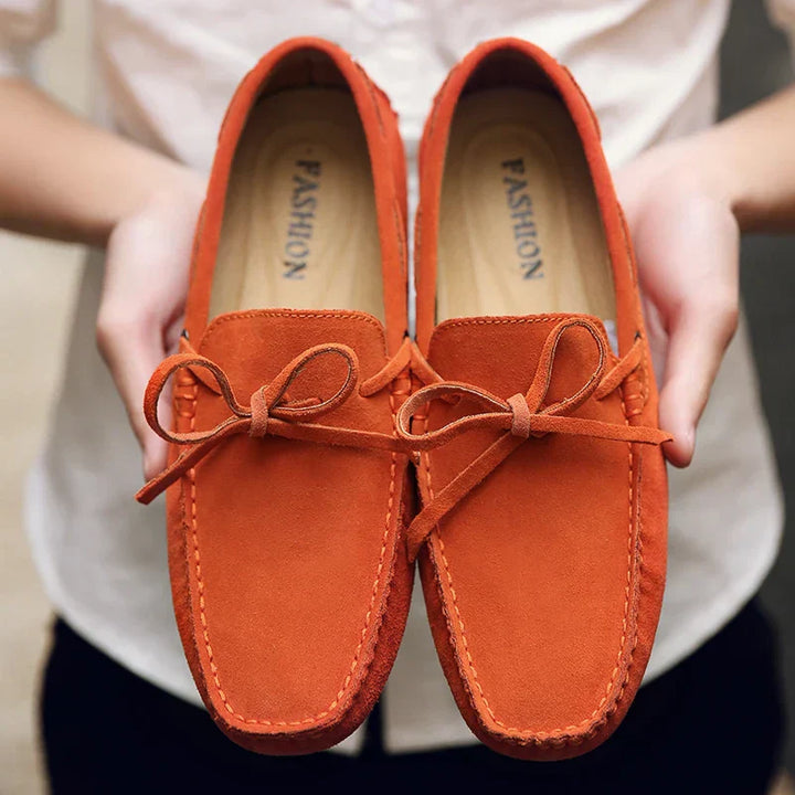Mocassini estivi in suede casual